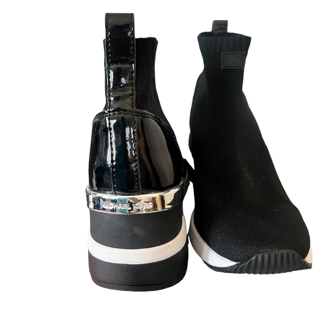 Michael Kors Skyler Wedge booti sock sneakers